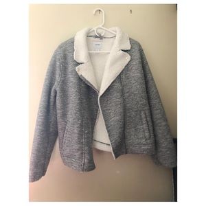 Old Navy Heather Gray Moto Jacket